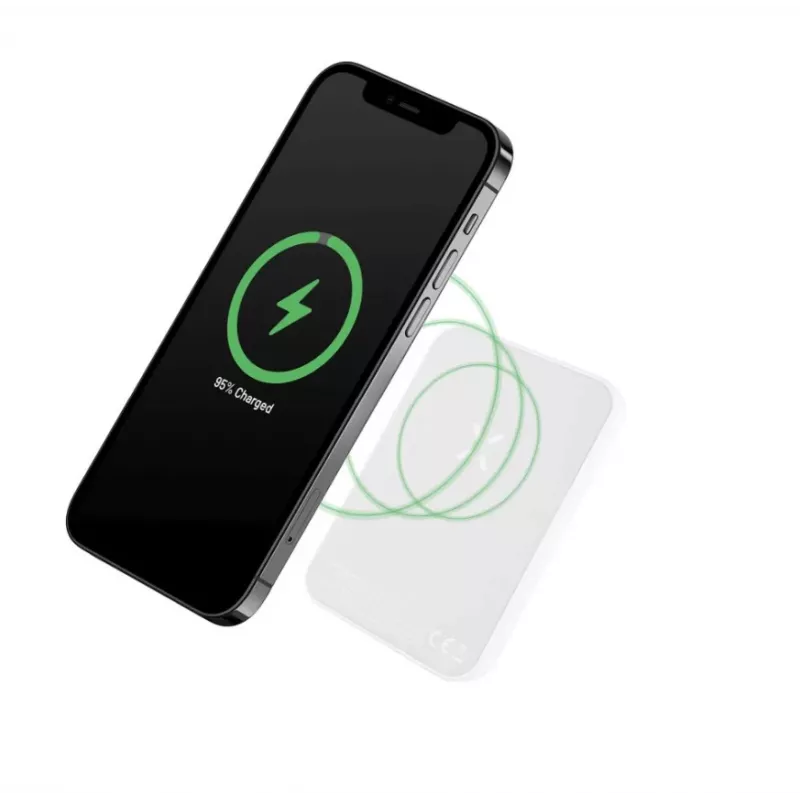 Przenośny powerbank FIXED FIXZENM-6-WH — 6000 mAh, szybkie ładowanie USB-C, biały