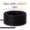 Kabel krosowy Ethernet QOLTEC CAT6 UTP, 50 m, czarny