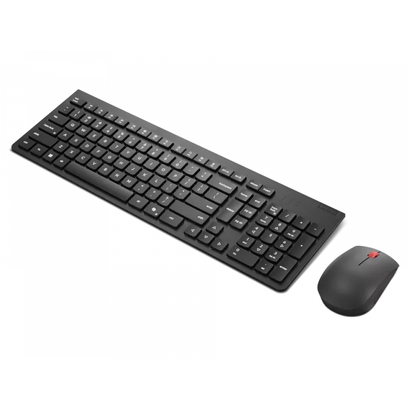 Bezprzewodowa klawiatura i mysz Lenovo, czarna