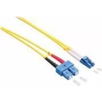 LogiLink - Kabel krosowy - LC/UPC singlemode (M) na SC/UPC singlemode (M) - 1 m - światłowód - Duplex - 9/125 mikrometra - OS2 - Bezhalogenowy - Żółty