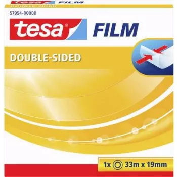 Dwustronna taśma Tesa 57954, przezroczysta, 33 m x 19 mm