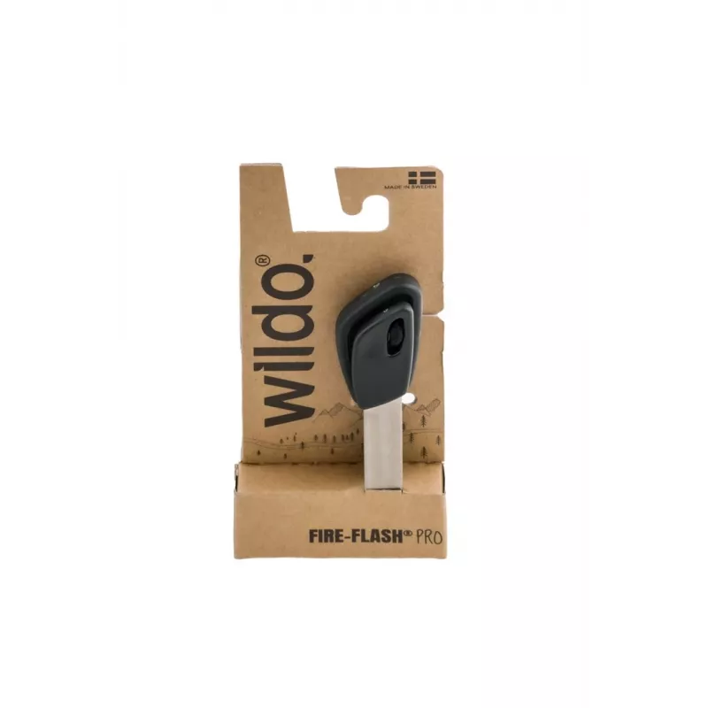 Krzesiwo Wildo Fire-Flash Pro Large iskrownik awaryjny, ferrocerium, 76,2 mm, 29 g, czarny