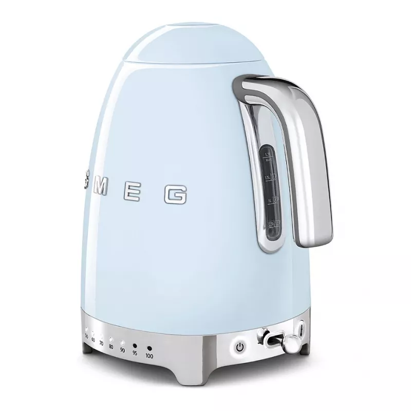 Czajnik elektryczny SMEG w stylu lat 50. KLF04PBEU, pastelowy niebieski