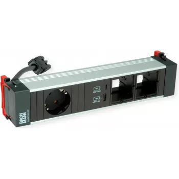 Power Frame Bachmann 916.0572 Średni moduł zasilania 1x CEE7/7 2x CM 1x USB