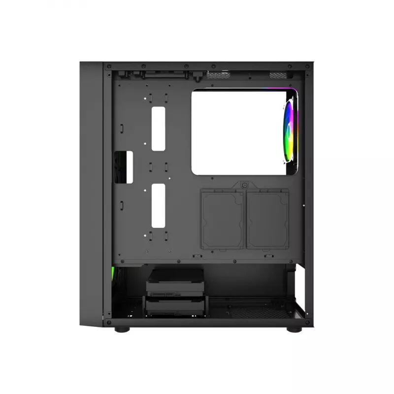 Obudowa PC GEMBIRD Fornax 4300 Midi Tower ATX, szkło hartowane, 2x3.5 cala wnęki, 3x2.5 cala wnęki, obsługa wentylatorów ARGB, USB 3.2 Gen1