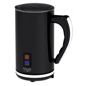 Automatyczny spieniacz/podgrzewacz mleka Adler AD 4478 — misa ze stali nierdzewnej, pojemność 240 ml, 500 W, gorące i zimne