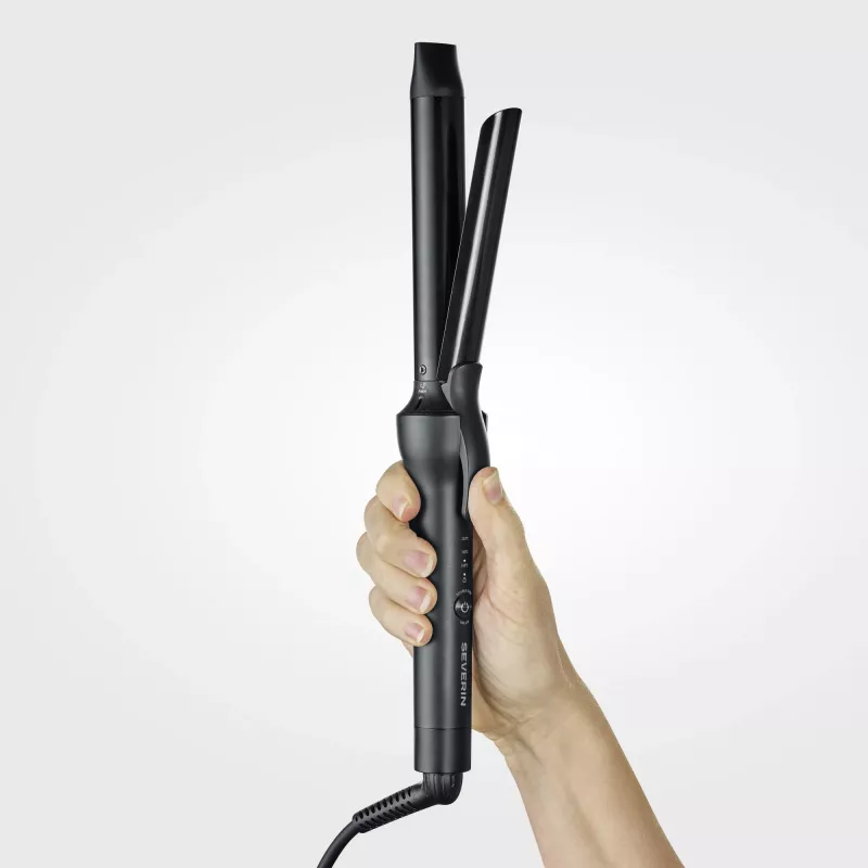 Prostownica SEVERIN LS 0822 — technologia Warm, 250 W, min. 130 °C, ceramiczne płytki, kabel 2,8 m, czarno-szara
