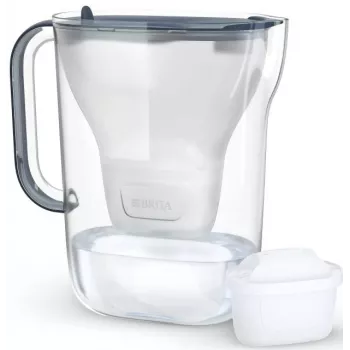 Dzbanek filtrujący wodę BRITA Style Essential grafitowy z 4 filtrami MAXTRA Pro, zbiornik 2,4 L, pojemność filtrowana 1,4 L