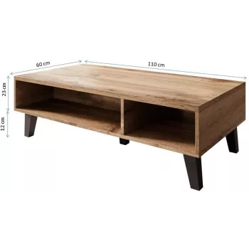 Cama Stolik kawowy NORD 110cm dąb wotan/antracyt