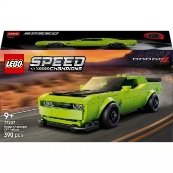 Samochodowy zestaw konstrukcyjny LEGO Speed Champions Dodge Challenger SRT Hellcat 77237 — 390 elementów, 1 minifigurka, wiek 9+