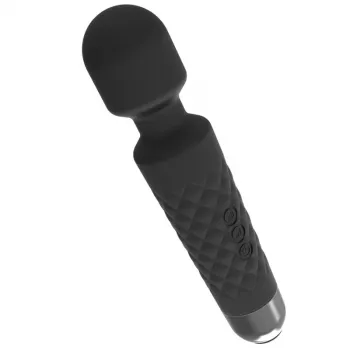 Masażer łechtaczkowy Erolab Wand-M Czarny — akumulatorowy, wodoodporny