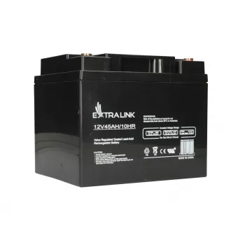 UPS bateria Extralink Accumulator AGM 12V 45Ah — Sealed Lead Acid (VRLA), 1 pc, Czarny