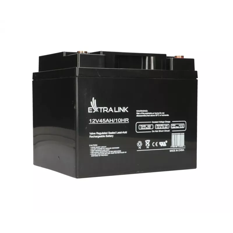 UPS bateria Extralink Accumulator AGM 12V 45Ah — Sealed Lead Acid (VRLA), 1 pc, Czarny