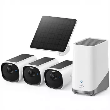 EUFY EufyCam E40 - Sieciowa kamera monitorująca - odporna na warunki atmosferyczne / pyłoszczelna / odporna na promieniowanie UV / wodoodporna - Kolorowa (dzień/noc)