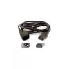 Kabel zasilający Eaton 1010081 Czarny 1,7 m Wtyk C14 Wtyczka zasilająca typ F