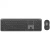 Logitech Signature Slim Combo MK950 dla Firm - Zestaw klawiatury i myszy - 100% - pełnowymiarowy - Bezprzewodowy - Bluetooth 5.1 LE - QWERTZ - Szwajcarski - Grafit (920-012503)