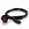 Kabel zasilający UK, 230V 1,8m IEC-60320-C5 czarny
