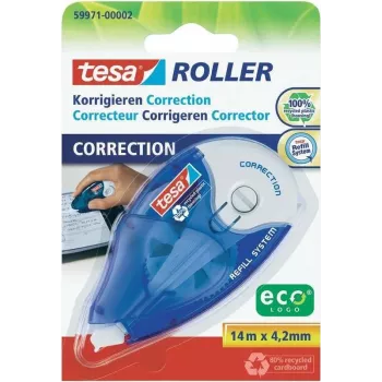 Korektor w taśmie Tesa 59971 — końcówka 4,2 mm, taśma korekcyjna 14 m, biała