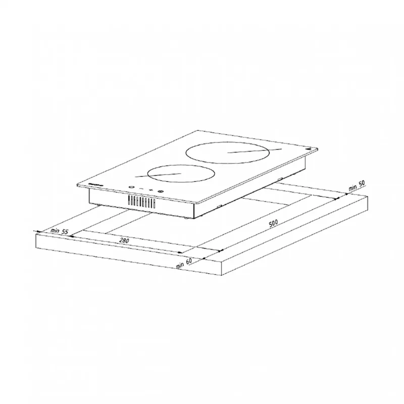 Płyta ceramiczna AKPO PKA 30 601 czarna