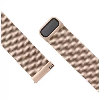 Pasek do zegarka FIXED Mesh Strap Fixed 18mm stal nierdzewna szybkozłączka złoty