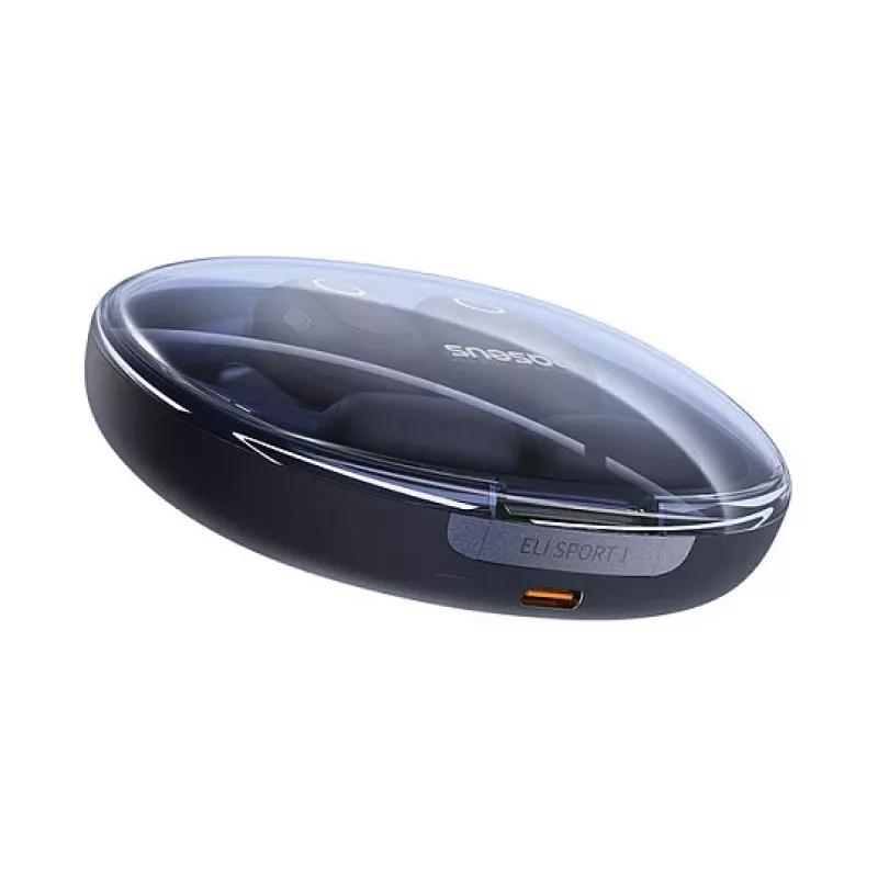 Baseus Eli Sport 1 Open-Ear TWS Cosmic Czarny z kablem USB
