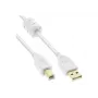 Kabel USB Microconnect USBAB2WF USB 2.0 2 m USB A USB B Biały