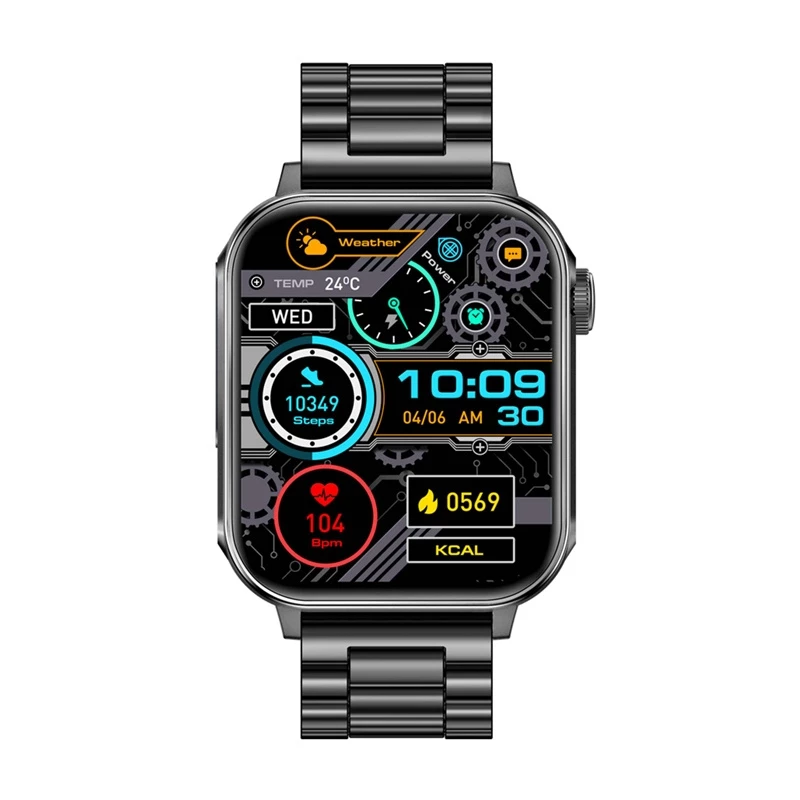 Smartwatch Colmi P80 Stalowa Czerń z Bluetooth i czujnikiem tętna