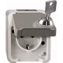 MERTEN MERT zamykane gniazdo Schuko MEG2423-8029 klucz/zamek nr 200 Jasnoszary MEG2423- MEG2423-8029 (MEG2423-8029)