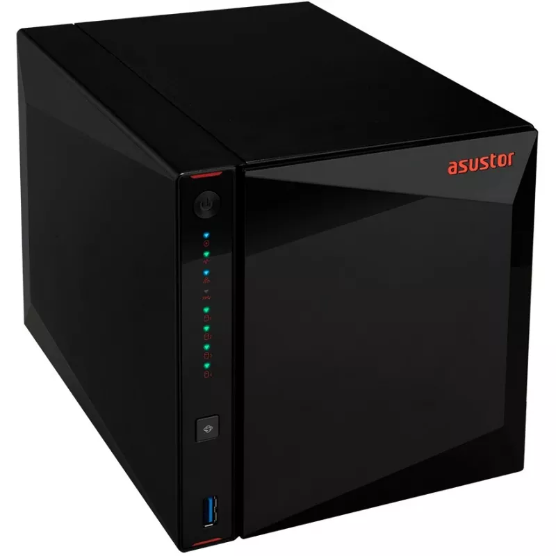 ASUSTOR Nimbustor 4 AS5304T - serwer NAS - 4 kieszenie - SATA 6Gb/s - RAID 0, 1, 5, 6, 10, JBOD - RAM 4GB - 2,5 Gigabit Ethernet - obsługa iSCSI (90-AS5304T00-MD30)