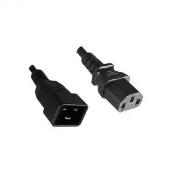 Microconnect PE030620 kabel zasilający Czarny 2 m Wtyk C13 Wtyk C20
