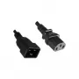 Microconnect PE030620 kabel zasilający Czarny 2 m Wtyk C13 Wtyk C20