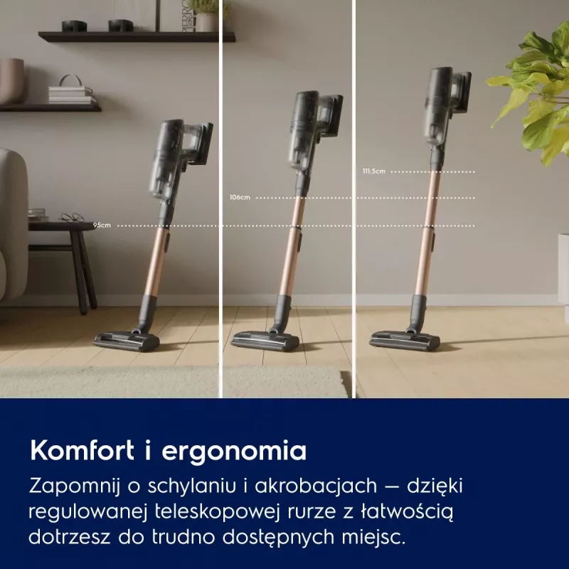 Electrolux EP82AB25UG odkurzacz pionowy/szczotka elektryczna Bateria Sucho Cykloniczny Bezworkowy 0.4 l 100 W Szary