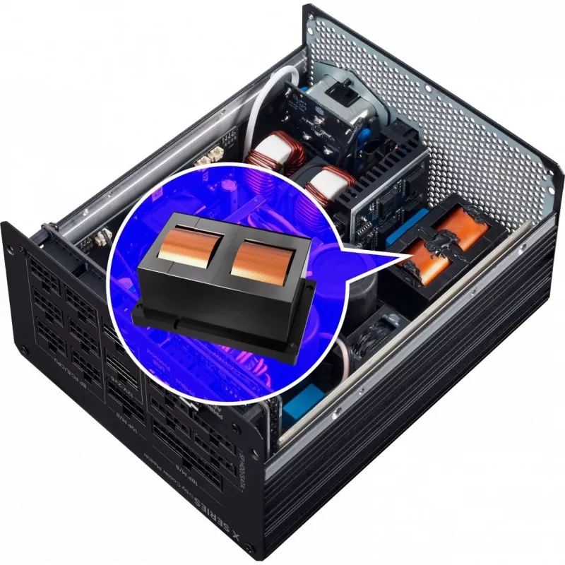 Jednostka zasilająca Cooler Master X Mighty Platinum 2000W 230V, ATX 24-pin, 80 PLUS Platinum, czarna, wentylator 12 cm