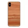 Etui na smartfona man and wood do iPhone XS Max — cappuccino Czarny etui ochronne