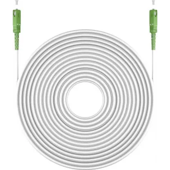 Kabel światłowodowy Goobay 59594 1 m SC/APC FTTH OS2 biały (59594)