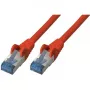 Kabel sieciowy S/CONN Cat6a 0,25 m czerwony S/FTP
