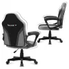 Fotel gamingowy dla dzieci Huzaro HZ-Ranger 1.0 Gray Mesh, szaro-czarny