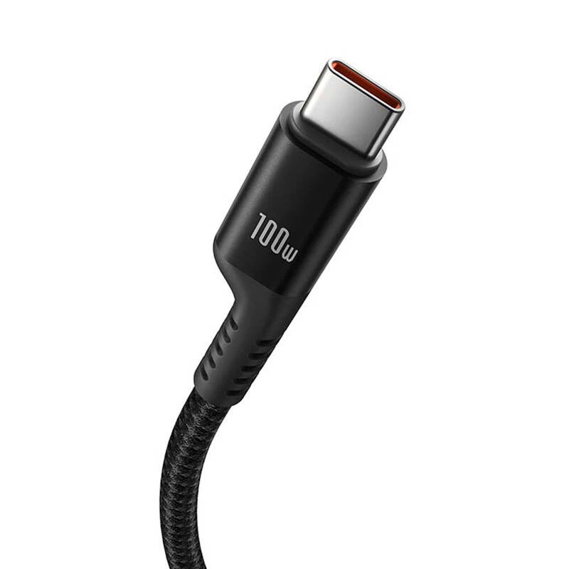 Baseus Fish-Eye kabel do szybkiego ładowania USB C do USB C 1 m 100 W czarny