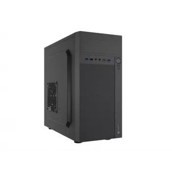 Obudowa PC NATEC Helix Mini Tower Czarna — microATX/Mini-ITX, 3x3.5 cala + 5x2.5 cala, karta graficzna 33 cm, porty USB-C/USB-A