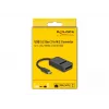 DeLOCK Combo Converter dla M.2 NVMe PCIe SATA SSD USB Type-C 10 Gbps