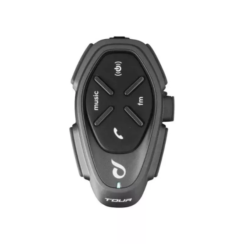 Interkom motocyklowy INTERPHONE TOUR HD, 2 szt., Bluetooth 4.0, zasięg 1500 m, do 20 godz. pracy na baterii, czarny