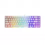 Klawiatura White Shark RONIN Biała USB QWERTY 68 klawiszy LED