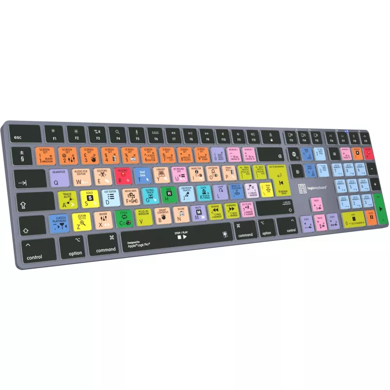 klawiatura LogicKeyboard Apple Logic Pro X2 Titan DE Mac — LKB-LOGXP2-TM-DE, układ niemiecki