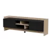 Cama RTV PORTO 2D Szafka 150x38x50 dąb/czarny