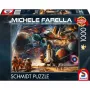 Puzzle Schmidt Spiele Michele Farella 1000 elementów — ilustracja podróży kosmicznej