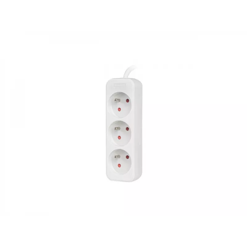 LANBERG PS0-03E-0300-W 3M Biały 3X 230V Przedłużacz LANTER KABEL Z PEŁNEJ MIEDZI