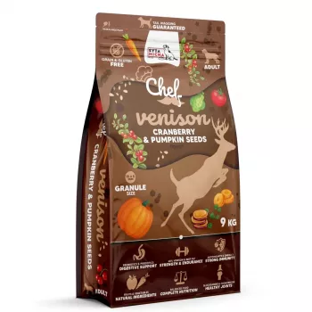 SYTA MICHA Chef Venison with cranberry and pumpkin seeds - sucha karma dla psa - 9 kg