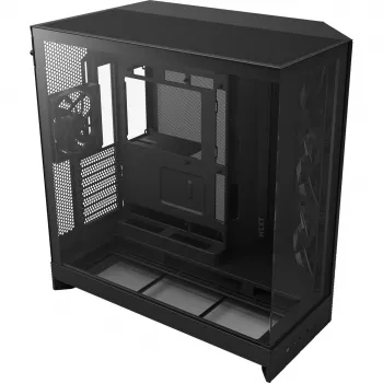 NZXT H9 Air Flow (2025) Duża, dwukomorowa obudowa typu Mid Tower - Czarny