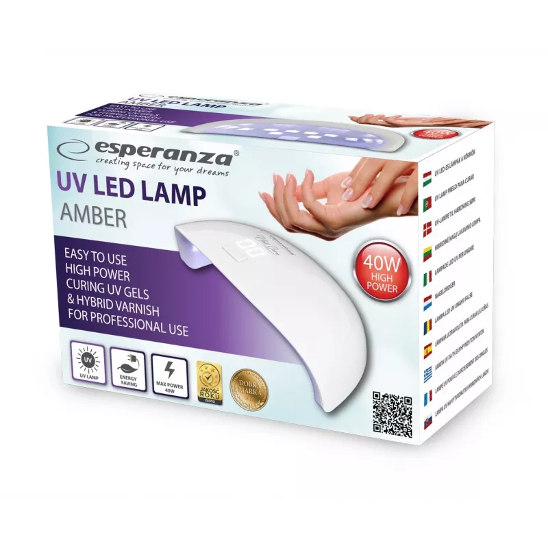 Lampa do paznokci UV/LED Esperanza EBN009 Amber, 40 W