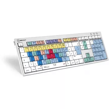 Klawiatura Logickeyboard LKB-CBASE-CWMU-DE biurowa USB QWERTZ niemiecka wielokolorowa